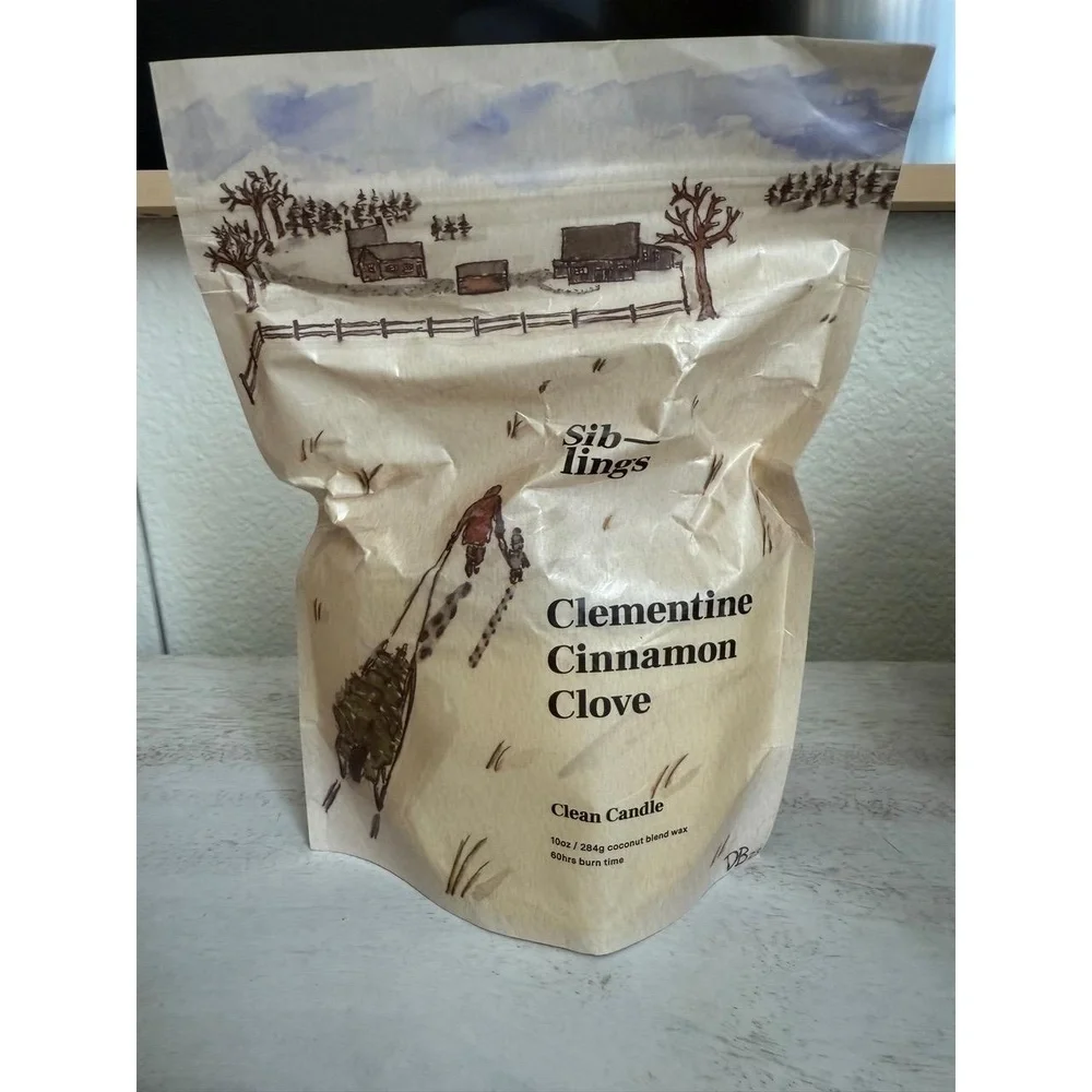 Siblings Clean Candle Refill Kit - Clementine Cinnamon Clove
